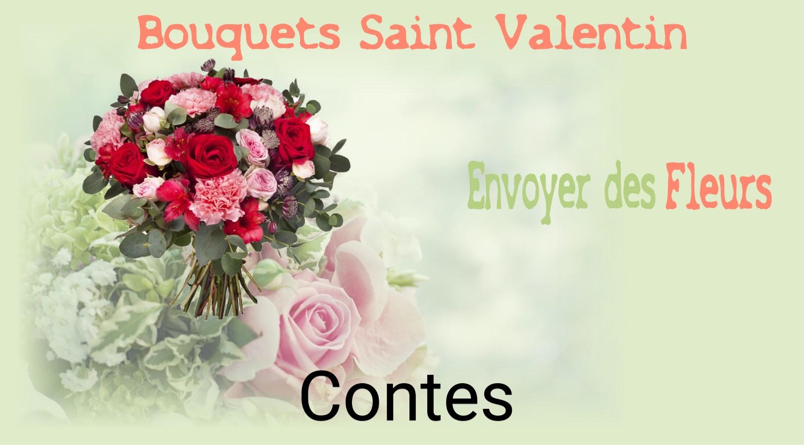 Roses de Saint-Valentin livrées à Contes